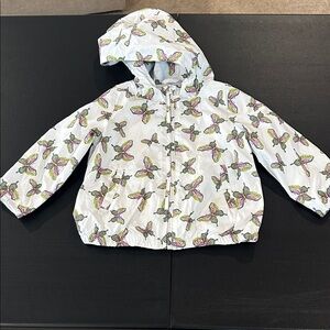 GAP Toddler Rain Jacket with Butterfly Design
